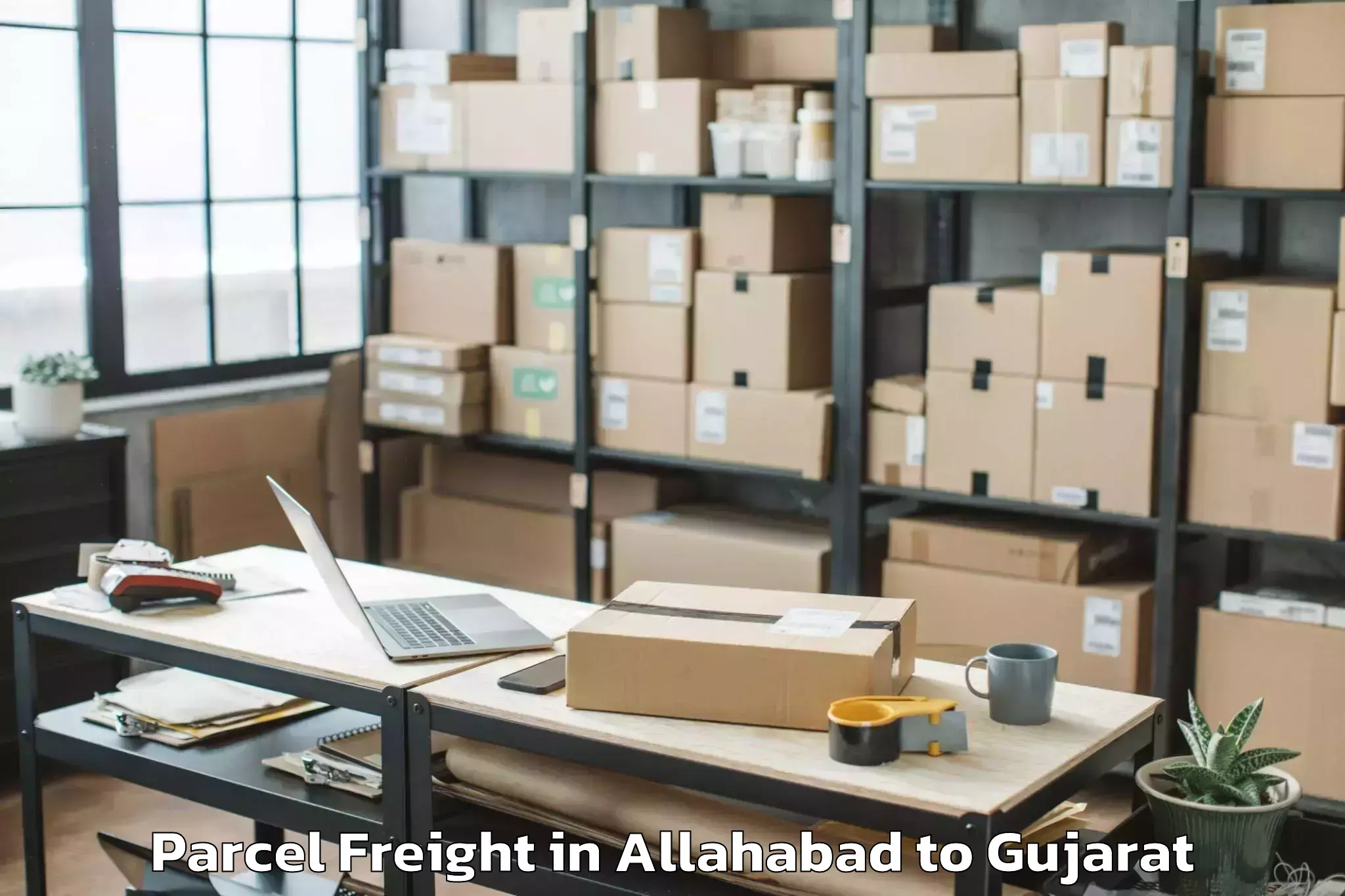 Discover Allahabad to Jamkandorna Parcel Freight